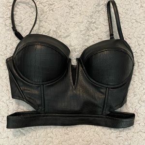 Charlotte Russe Corset Bra Crop Top